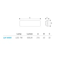 Led Merdiven- Duvar Aplik Lh-14101