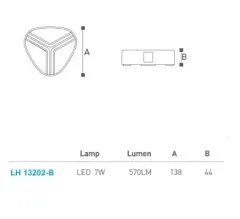 Led Bahçe - Duvar Aplik Lh-13202B