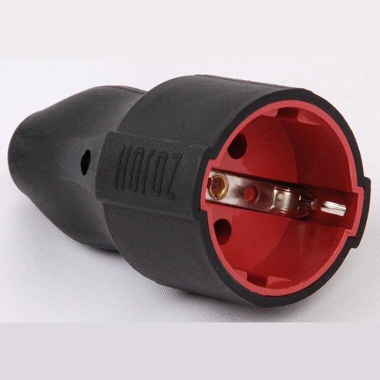 Horoz Kauçuk Topraklı Dişi Fiş 16A 250V