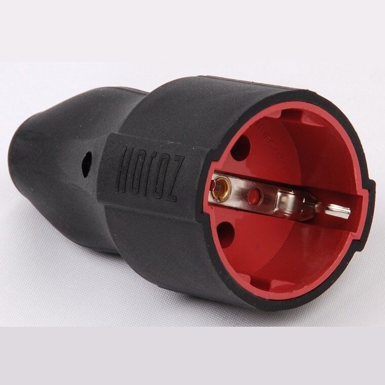 Horoz Kauçuk Topraklı Dişi Fiş 16A 250V