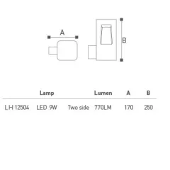 Led Bahçe - Duvar Aplik Lh-12504