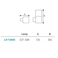 Bahçe - Duvar Aplik Lh-12404