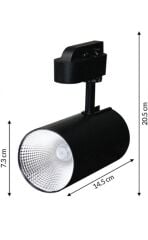 Hero Led Ray Spot 30w Siyah Kasa Yüksek Lümen 2700 Lümen