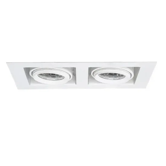 Lamptime Sıva Altı Cob Downlight 2x8w Derin Kare Beyaz Gövde 3000k Sarı Işık