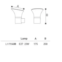 Bahçe - Duvar Aplik Lh-11408
