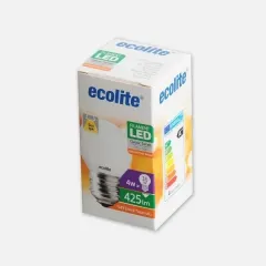 Ecolite Soft Fılament G45 Ampul 425 Lümen 25.000 H 2700k Sarı Işık
