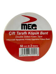 Meg Çift Taraflı Köpük Bant 50 mm x 2 m