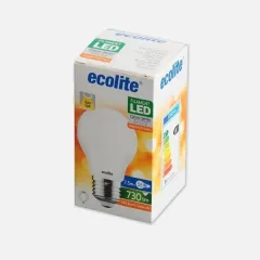 Ecolite Soft Fılament 7,5w Ampul 730 Lümen 25.000 H Soft Cam 2700k Sarı Işık