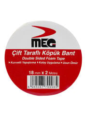 Meg Çift Taraflı Köpük Bant 18 mm x 2 m