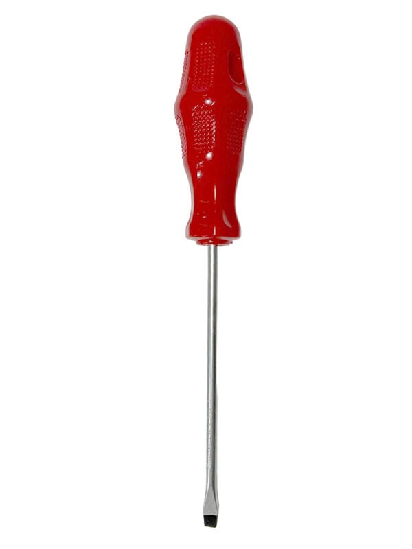 Tornavida Düz Kırmızı Plastik Sap 5x125 mm