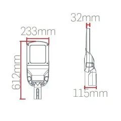 Lamptime Yol ve Cadde Armatür Skl4 100w 3000k Sarı Işık