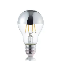 Ecolite Led Crown Silver A60 Ampul (Aynalı Endirekt Gümüş) 4w 400 Lümen 25.000 Saat 2700k