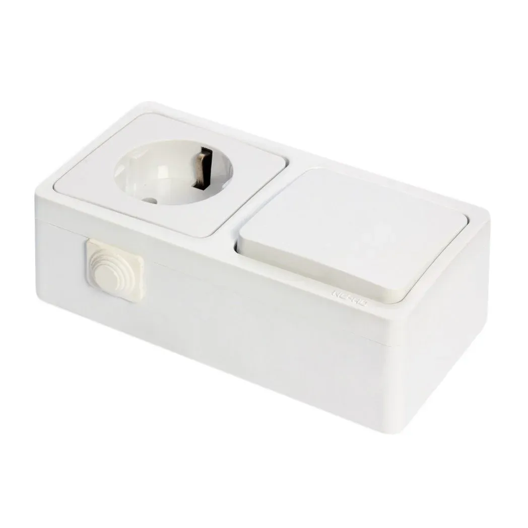 Nead Murat Sıva Üstü Anahtar+Topraklı Priz