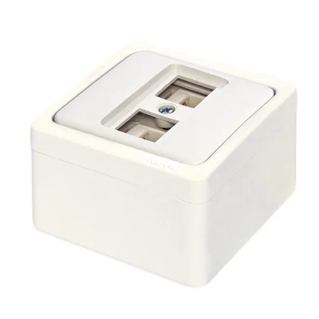 Nead Murat Sıva Üstü Data+Numeris Priz (Cat5+Cat3)