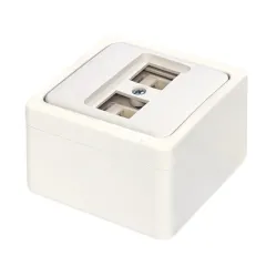 Nead Murat Sıva Üstü Data+Numeris Priz (Cat5+Cat3)