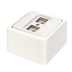 Nead Murat Sıva Üstü İkili Data Prizi (Cat5 + Cat5)