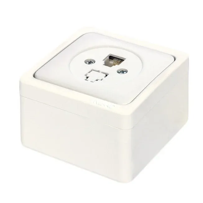 Nead Murat Sıva Üstü Tekli Numeris Telefon Prizi (RJ11)