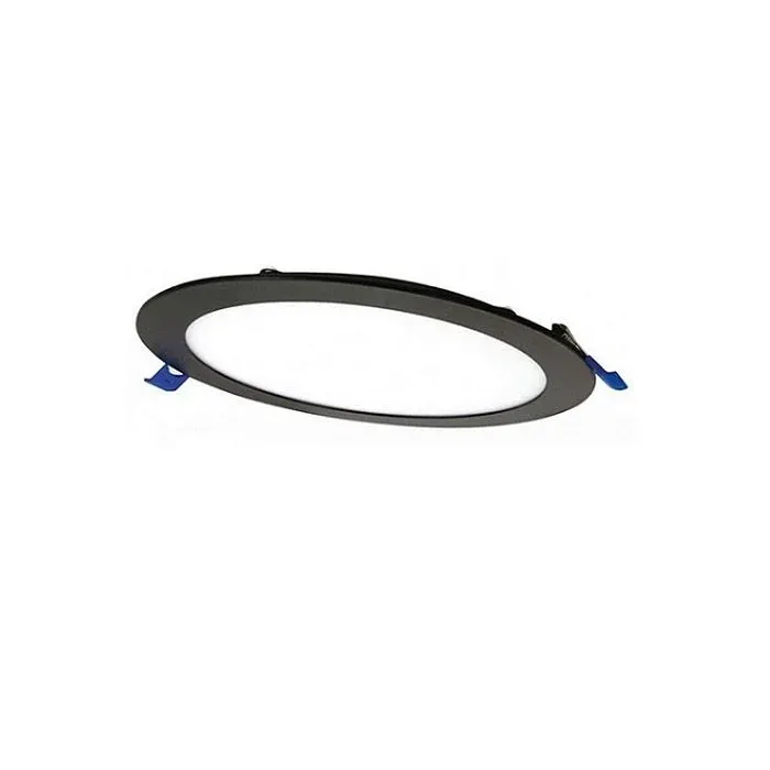 K2 6w 510 Lümen Siyah Gövde Yuvarlak Slim Led Panel