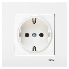Viko Karre / Meridian Topraklı Priz (Çerçeve Hariç)
