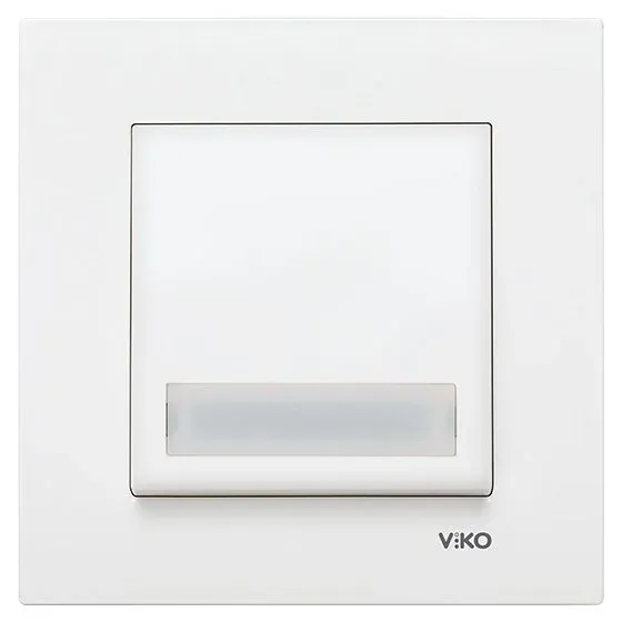 Viko Karre / Meridian Işıklı Etiketli Zil Anahtarı (Çerçeve Hariç)