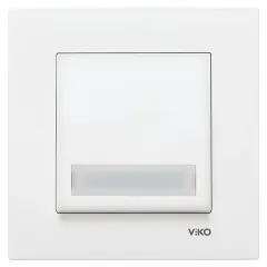Viko Karre Meridian Işıklı Etiketli Zil Anahtarı (Çerçeve Hariç)