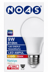 Noas 9W 3200K Gün Işığı Led Ampul