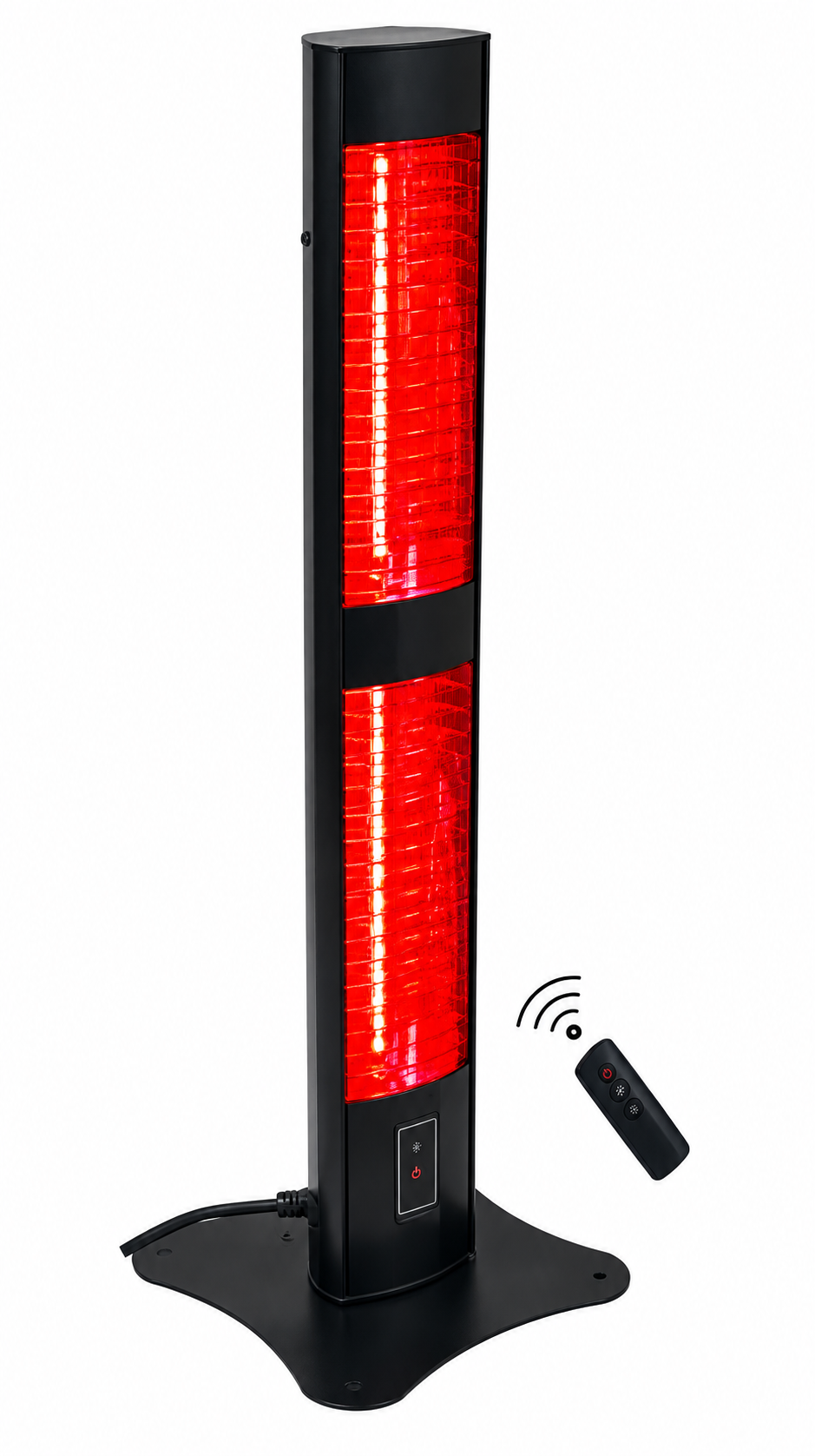 Ardonat Halogen Tower Twin Pro Isıtıcı 2000W+2000W Uzaktan Kumandalı Dikey Halojen Isıtıcı