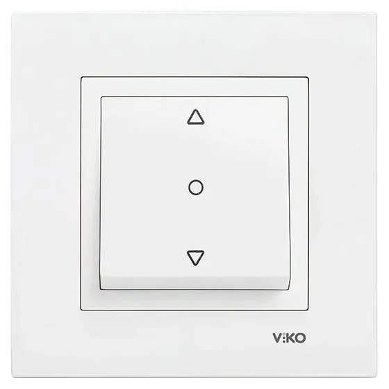 Viko Karre / Meridian Tek Düğmeli Jaluzi Kumanda Anahtarı (Çerçeve Hariç)