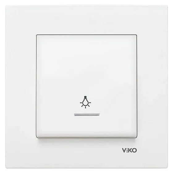 Viko Karre Meridian Işıklı Light Anahtarı (Çerçeve Hariç)