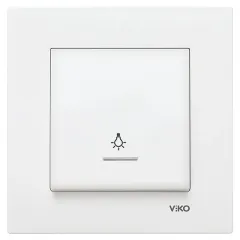 Viko Karre Meridian Işıklı Light Anahtarı (Çerçeve Hariç)