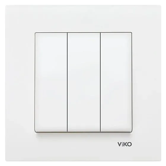 Viko Karre Meridian Üçlü Anahtar (Çerçeve Hariç)
