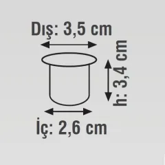 K2 1w 120 Lümen Power Led Yıldız Spot