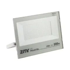 Zmr 200w Slim Led Projektör Beyaz Kasa