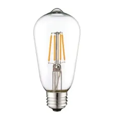 K2 8w E27 Led Flamanlı Mantar Şeffaf Ampul 2700k Sarı Işık