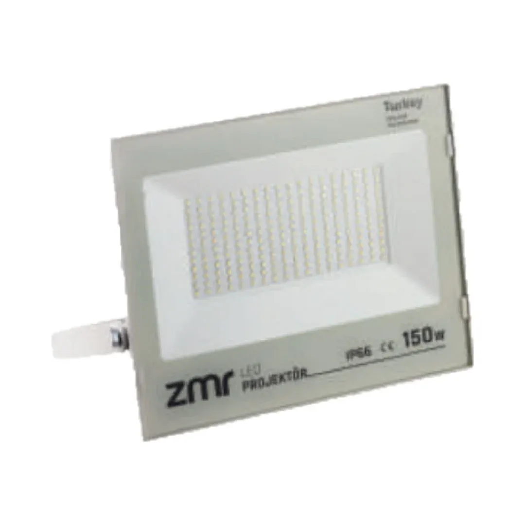 Zmr 150w Slim Led Projektör Beyaz Kasa