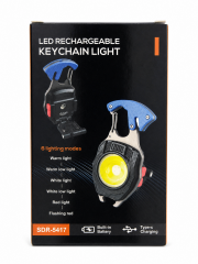 Şarjlı COB LED Anahtarlık Feneri Type-C Mıknatıslı Standlı