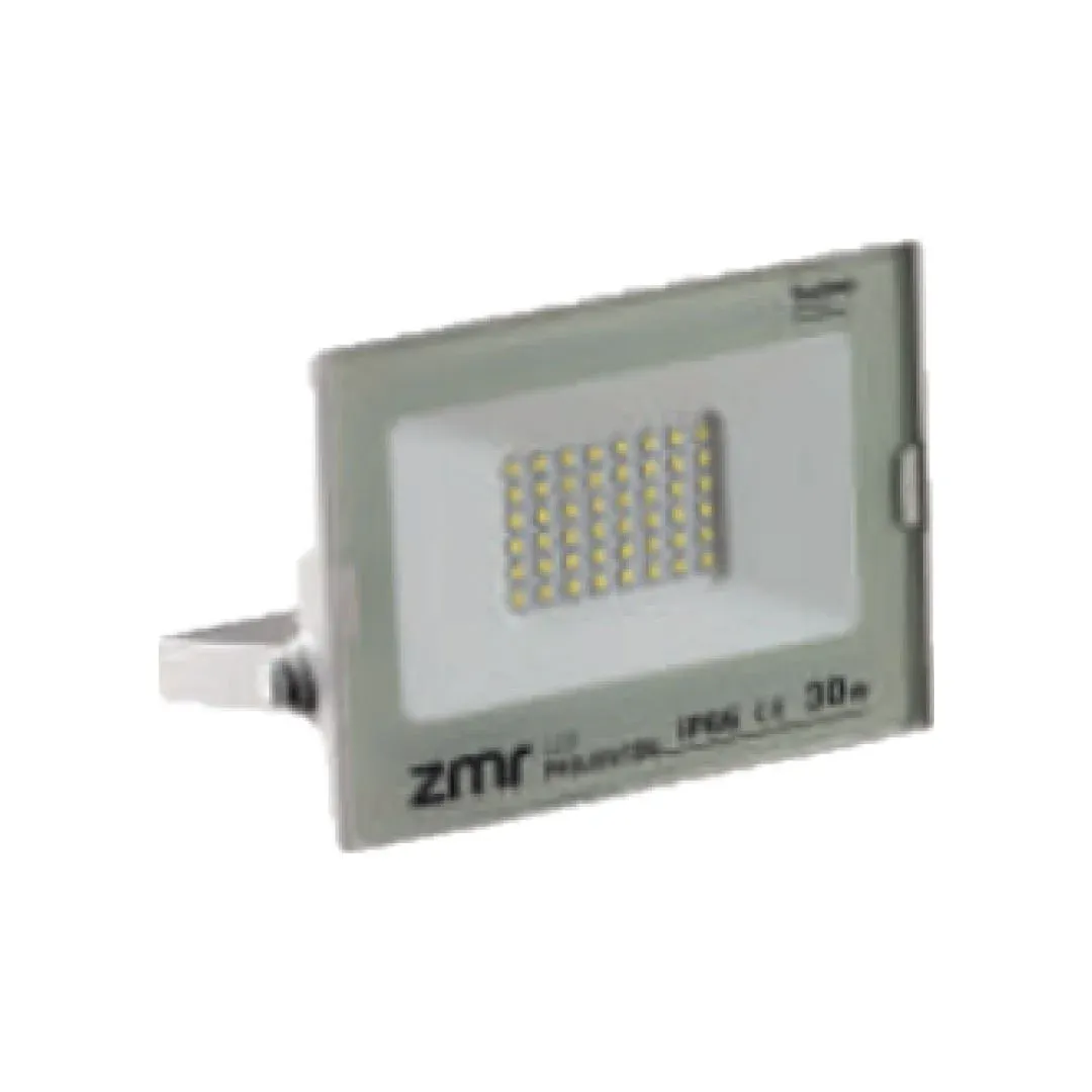 Zmr 30w Slim Led Projektör Beyaz Kasa