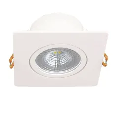 K2 5w 450 Lümen Beyaz Gövde Smd Downlight Led Kare Sıva Altı Armatür