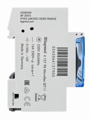 Legrand 412790 Sigorta Tipi Analog Zaman Saati 16A 230V