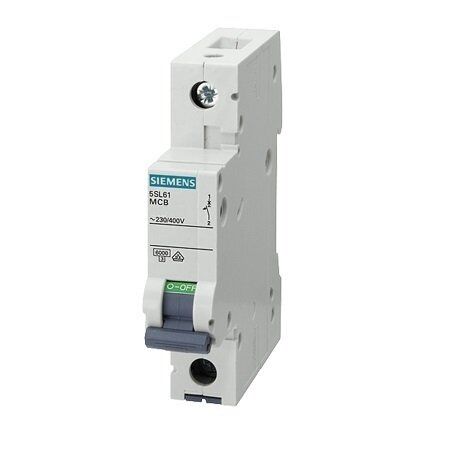 Siemens 6 Ka C Tipi Bir Fazlı Anahtarlı Otomatik Sigorta