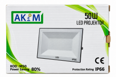 Akım M50 50W Led Projektör IP66 3000K Gün Işığı