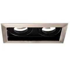 Lamptime Led Downlight İkili Kare Siyah