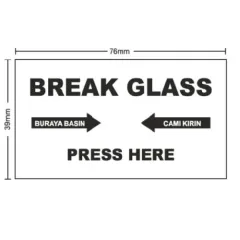 Acil Çıkış Butonu İçin Yedek Cam