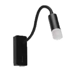 Jupiter Lw504 Led Yatak Başı Aplik Siyah