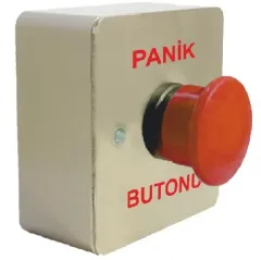 Mantar Başlı Paslanmaz Panik Çıkış Butonu Çift Kontak