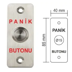 Paslanmaz Panik Çıkış Butonu Çift Kontak