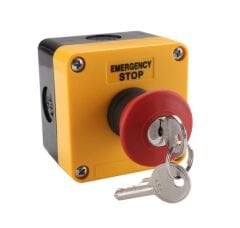 Mantar Başlı Anahtarlı Çıkış Butonu (Yüzey Tip)