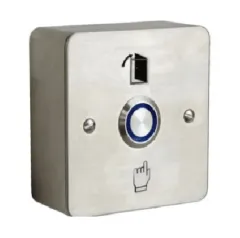 Paslanmaz Çıkış Butonu Çift Kontak (Sıva Üstü) Yeşil,Kırmızı,Mavi