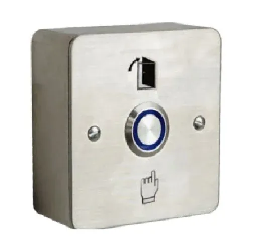 Paslanmaz Çıkış Butonu Tek Kontak (Sıva Üstü)