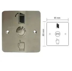 Paslanmaz Çıkış Butonu Çift Kontak (Sıva Altı)